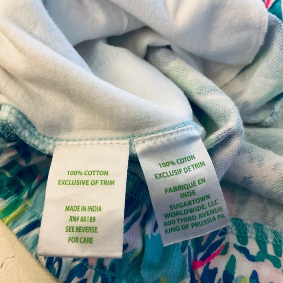 Lilly Pulitzer Tropical Emora Cabana Pant Mid Rise Cocktail Woman Size Medium - Picture 8 of 14